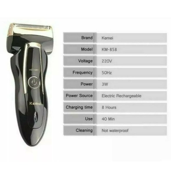 Reciprocating Dual Blade Cutter Razor Electric Rechargeable Shaver - Picture 5 of 8